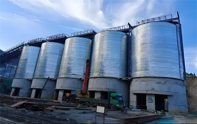 怒江螺旋卷板仓施工现场